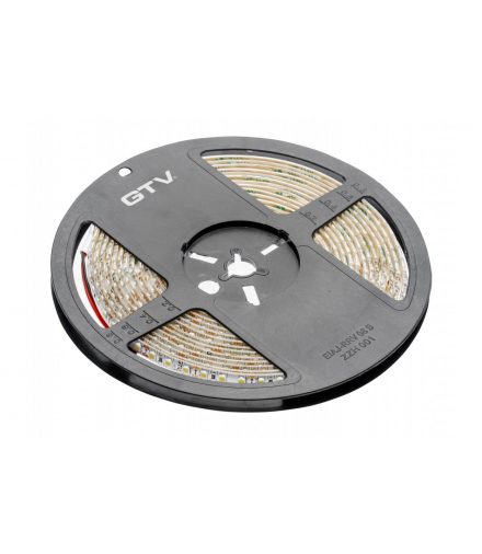 Taśma Flash 3528, 600 LED neutralny biały, 48W, wodoodporna 8mm, Rolka 5m, 12V GTV LD-3528-600-65-NE4