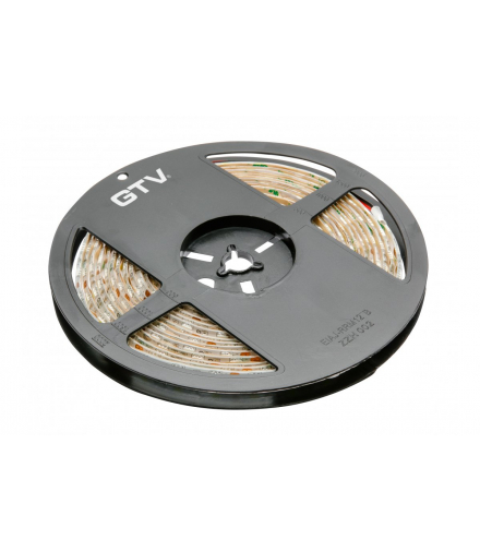 Taśma Flash 5050, 300 LED neutralny biały, 72W, wodoodporna 10mm, Rolka 5m, 12V GTV LD-5050-300-65-NE4