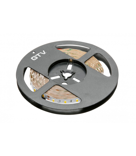 Taśma Flash 5630, 300 LED neutralny biały, 80W, wodoodporna 10mm, Rolka 5m, 12V GTV LD-5630-300-65-NE4