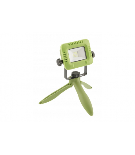 Naświetlacz LED z akumulatorem, ALLEDO 10W,800lm,USB 5V/1A,RA 80,IP54,120°,6400K,zielony GTV LD-ALCX10W-64