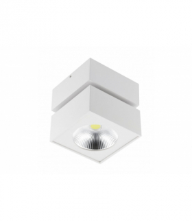 Oprawa LED BIANCO, 15W,1500lm,AC220-240V,50/60 Hz,PF 0,5,Ra≥80,IP20,IK06,36°,4000K,kwadrat,biały GTV LD-BNC15WKB-NB