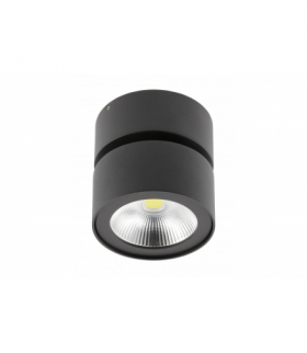 Oprawa LED BIANCO, 15W,1500lm,AC220-240V,50/60 Hz,PF 0,5,Ra≥80,IP20,IK06,36°,4000K,okrągła,czarny GTV LD-BNC15WOC-NB