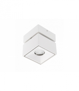 Oprawa LED BIANCO, 8W,680lm,AC220-240V,50/60 Hz,PF 0,9,Ra≥80,IP20,IK06,36°,4000K,kwadrat,biały GTV LD-BNC8WKB-NB