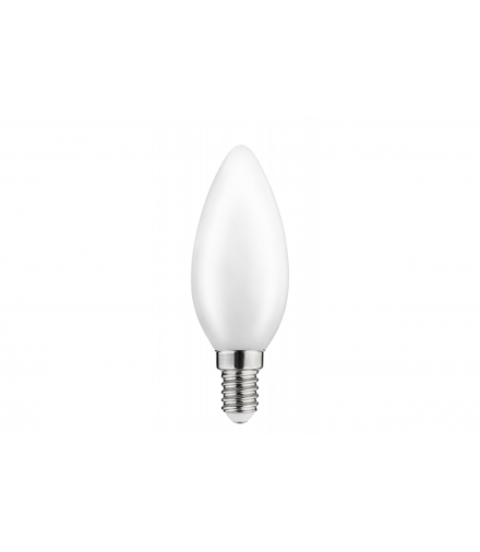 Żarówka LED,FILAMENT MLECZNY,C35,3000K,E14,4W,400lm,AC220-240V/50-60Hz, RA 80,360° GTV LD-C35FL4M-30