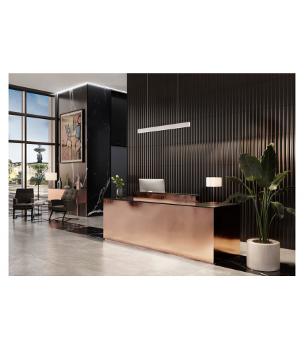 Oprawa zwieszana LED LIVIA,40W,3600lm,AC220-240V,50-60Hz,100°,RA 80,IP20,AL/PC,4000K,120cm,biała GTV LD-LIV40WNB-10