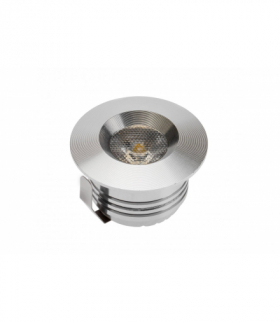 Oprawa LED Merlin, podszafkowa wpuszczana, 3W, power LED, zimnyy biały, 700mA, przewód 1.5m ze złącz GTV LD-ME3WZB-53