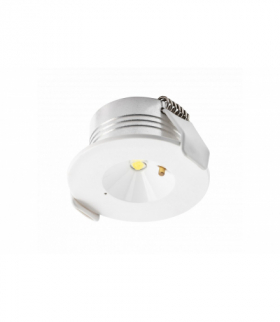 Oprawa awaryjna OMAHA-3 LED,3W,300lm,AC220-240V,50-60Hz,IP20,3h,6400K,jednozadaniowa,PRZYCISK TEST GTV LD-OMAH33-00