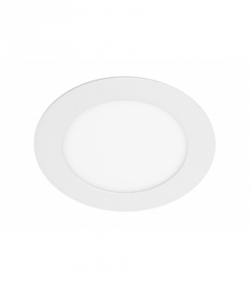 Oprawa LED ORIS PLUS typu downlight,IP44,7W,560lm,AC220-240V,50/60Hz,120°,4000K,wpuszczana,biały GTV LD-ORW07W-NBP4