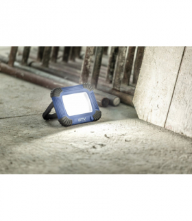Naświetlacz LED z akumumulatorem ONYX 20W,1600lm,USB 5V/1A,RA 80,IP54,120°,6400K,niebieski GTV LD-OXCX20W-64