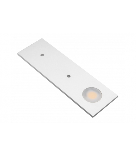 Oprawa LED COB Jovita prostokątna, 3W, 12V DC, 1x COB, ciepły biały, 150cm przewód z miniAMP (2 wkrę GTV LD-PJVCOB-CB