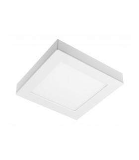Oprawa LED SAMBA, 14W, 1100lm, AC175-250V, 50/60 Hz, PF 0,9, RA 80, IP40, 120°, 4000K, kwadrat,2w1 GTV LD-SMBKW14W-21