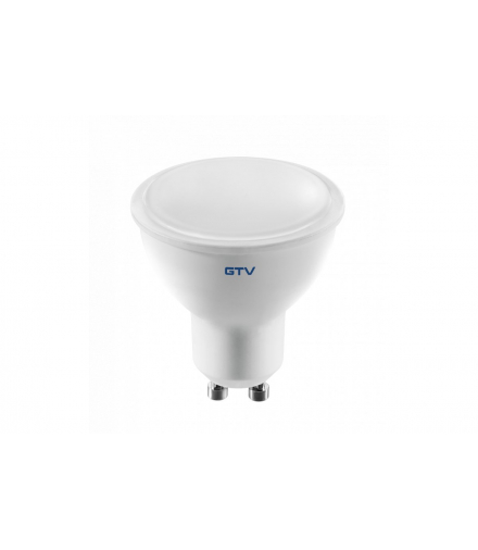 Żarówka LED ściemnialne,7W,560lm,GU10,4000K,AC220-240V/50-60Hz,RA 80,PF 0,5,120°,61mA GTV LD-SPNGU10-7W