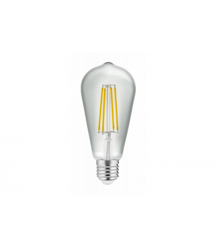 Żarówka LED, FILAMENT, ST64, 3000K, E27, 6W,600Im,AC220-240V/ 50-60Hz, RA 80, 360° GTV LD-ST64FL4-30