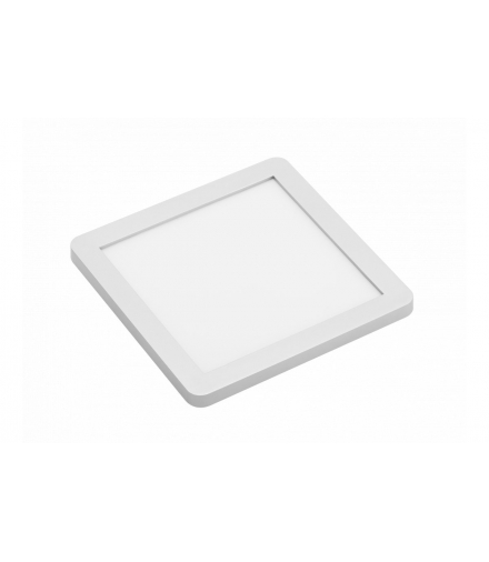 Oprawa LED panel VEGAS 3W 100x100, alu, ciepły biały, przewód mini amp 2m GTV LD-VE15CB-53N