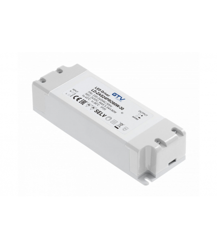 Zasilacz LED PRO 24V, 80W, input 220-240VAC, IP20, wym. 181x63x40mm GTV LD-ZAS24PRO80W-30