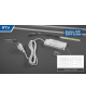 Zasilacz LED SLIM EASY CLICK 12V,30W, input 220-240VAC, IP20, wym.160x50x18 mm z mini amp i przewode GTV LD-ZAS30WEC-30