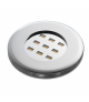 Oprawa led palermo OP, 12V, 2,5W, 9 smd, ciepły biały, chrom GTV LD-POP925-40