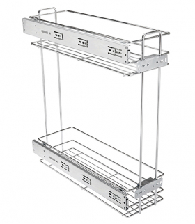 Kosz cargo boczny II do szafki 300mm, bez prowadnic, ocynk GTV KO-3002-OC