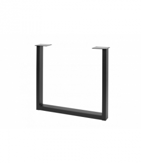 Noga stelażowa INDUSTRIA 710 mm x 820 mm, prostokąt, profil 80 x 40 mm, czarna GTV NM-INDUSTRIA-P40-710X820-20M
