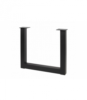 Noga stelażowa INDUSTRIA 710 mm x 820 mm, postokąt PRO, profil 80 x 80 mm, czarna GTV NM-INDUSTRIA-P80-710X820-20M