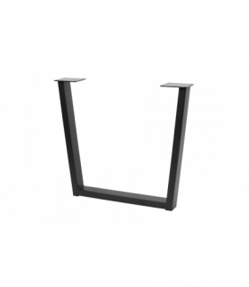 Noga stelażowa INDUSTRIA 710 mm x 820 mm, trapez, profil 80 x 40 mm, czarna GTV NM-INDUSTRIA-T40-710X820-20M