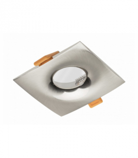 Sufitowa oprawa punktowa ALESSIO, IP54, kwadratowa, inox/satyna GTV OP-ALSKW-52