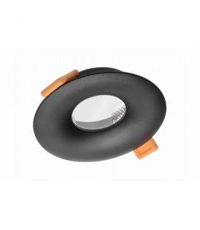 Sufitowa oprawa punktowa ALESSIO, IP54, okrągła, czarna GTV OP-ALSOK-00