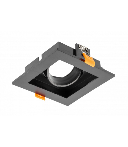 Sufitowa oprawa punktowa RUBIO, 102x102mm, IP20, kwadratowa, pojedyncza, czarna GTV OP-RUBIOKW1-00