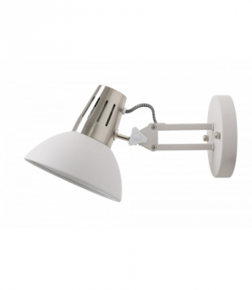 Oprawa ścienna ARTEMIA,2218,AC220-240V,50/60Hz,1*E27, max.40W, IP20, śr.16,3cm,pojedyncza biała GTV OS-ART-E27-00-DEC