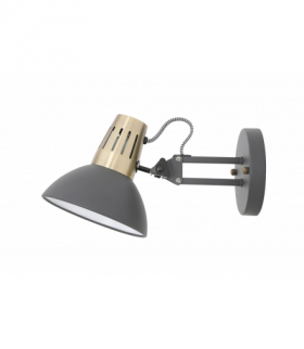 Oprawa ścienna ARTEMIA,2195,AC220-240V,50/60Hz,1*E27, max.40W, IP20, śr.16,3cm,pojedyncza czarna GTV OS-ART-E27-10-DEC