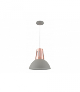 Oprawa sufitowa ARTEMIA L,2447,AC220-240V,50/60Hz,1*E27, max.40W, IP20, 34,5cm, pojedyncza szara GTV OS-ART-L-E27-15-DEC