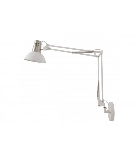 Oprawa ścienna ARTEMIA+ z włącznikiem,2249,AC220-240V,50/60Hz,1*E27, max.40W, IP20, pojedyncza biała GTV OS-ARTW-E27-00-DEC