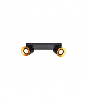 Oprawa sufitowa Elli,4557,AC220-240V, 50/60 Hz, IP 20 2*GU10 ,max. 20 W, podwójna,czarna GTV OS-ELLI-2GU10-10-DEC