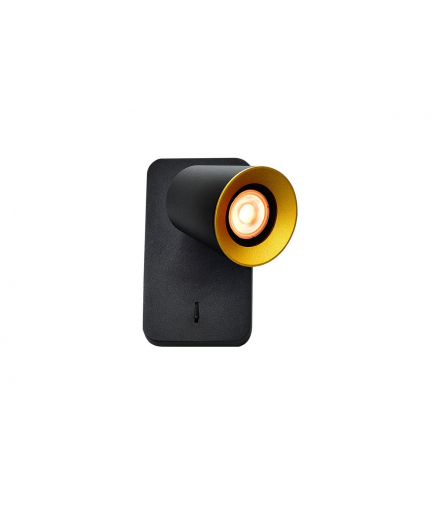 Oprawa ścienna Elli,4533,AC220-240V, 50/60 Hz, IP 20,1*GU10 ,max. 20W, pojedyncza,czarna GTV OS-ELLI-GU10-10-DEC