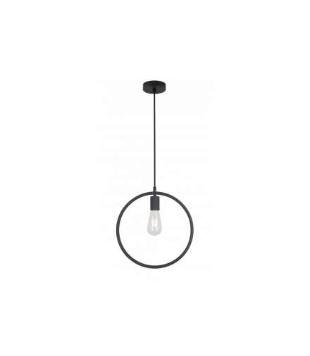 Oprawa sufitowa FIJA,2805,koło,AC220-240V,50/60Hz,1*E27, max.40W, IP20, śr.31,5cm,pojedyncza czarna GTV OS-FI-E27-10-DEC