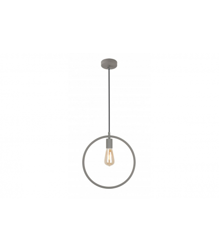 Oprawa sufitowa FIJA,2935,koło,AC220-240V,50/60Hz,1*E27, max.40W, IP20, śr.31,5cm,pojedyncza szara GTV OS-FI-E27-15-DEC