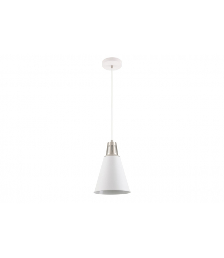 Oprawa sufitowa GIANNI,8075,AC220-240V,50/60Hz,1*E27, max.40W,IP20, śr.22cm,pojedyncza biało/srebrna GTV OS-GIAN-E27-03-DEC