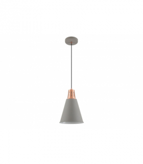 Oprawa sufitowa GIANNI,8051,AC220-240V,50/60Hz,1*E27, max.40W,IP20, śr.22cm,pojedyncza szaro/złota GTV OS-GIAN-E27-16-DEC