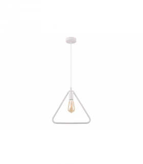 Oprawa sufitowa GIJA,2812,trójkąt, AC220-240V,50/60Hz,1*E27,max.40W,IP20,38cmx10cm,pojedyncza biała GTV OS-GI-E27-00-DEC