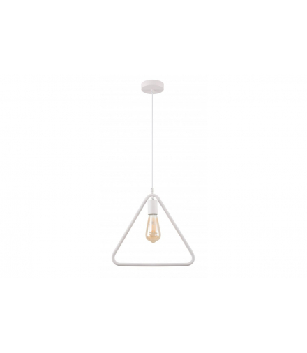 Oprawa sufitowa GIJA,2812,trójkąt, AC220-240V,50/60Hz,1*E27,max.40W,IP20,38cmx10cm,pojedyncza biała GTV OS-GI-E27-00-DEC