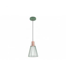 Oprawa sufitowa KALIOPE,8044,AC220-240V,50/60Hz,1*E27, max.40W, IP20, śr.18cm,pojedyncza zielona GTV OS-KAL-E27-26-DEC