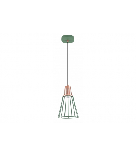 Oprawa sufitowa KALIOPE,8044,AC220-240V,50/60Hz,1*E27, max.40W, IP20, śr.18cm,pojedyncza zielona GTV OS-KAL-E27-26-DEC