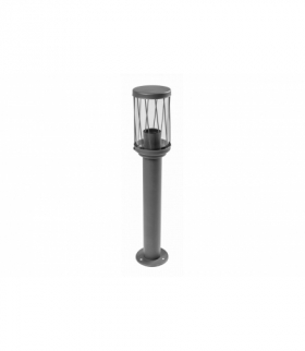 Oprawa ogrodowa KERTA-P 50,E27,MAX.12W,IP44,AC220-240V,50-60Hz,słupek,grafit GTV OS-KERTP40-30