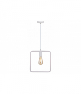 Oprawa sufitowa LIJA,2692,kwadrat, AC220-240V,50/60Hz,1*E27, max.40W,r.29cmx10cm,pojedyncza biała GTV OS-LI-E27-00-DEC