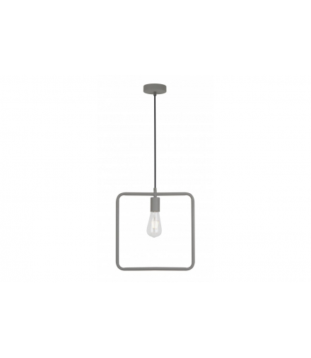 Oprawa sufitowa LIJA,2836,kwadrat, AC220-240V,50/60Hz,1*E27, max.40W, r.29cmx10cm,pojedyncza szara GTV OS-LI-E27-15-DEC