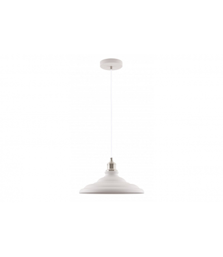 Oprawa sufitowa LORET L,9844,AC220-240V,50/60Hz,1*E27, max.40W, śr.34,8 cm,IP20, pojedyncza biała GTV OS-LOR-L-E27-00-DEC