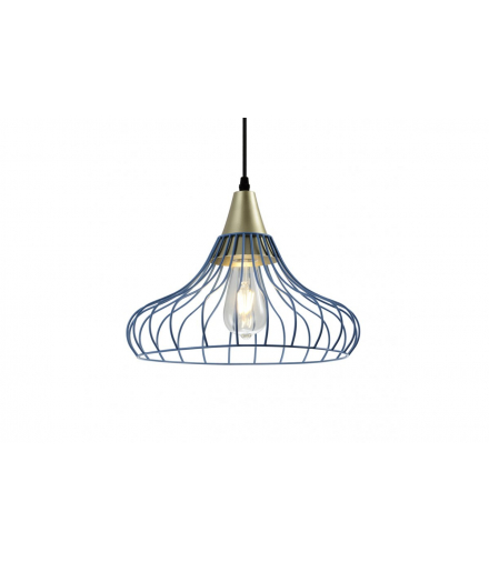 Oprawa sufitowa LOTTE,2660,AC220-240V,50/60Hz,1*E27, IP20,ŚR. 33 CM,pojedyncza,niebieska GTV OS-LOT-25-DEC