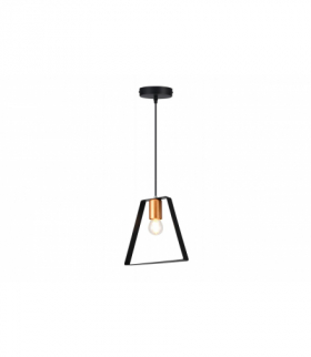 Oprawa sufitowa OXALIS , 3161,AC220-240V,50/60Hz,1*E27, IP20,22CMX20CM,pojedyncza, czarna GTV OS-OXAL-10-DEC