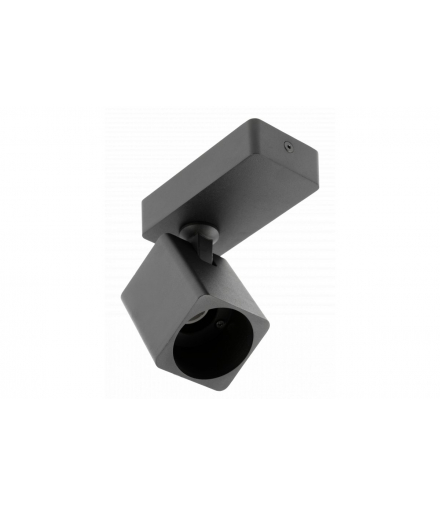 Oprawa ścienna RENO, aluminium, IP20, max. 20W, pojedyncza, kwadratowa, czarna GTV OS-REN20WKW1-00