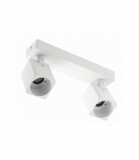 Oprawa sufitowa RENO, aluminium, IP20, max. 20W*2, podwójna, kwadratowa, biała GTV OS-REN20WKW2-10